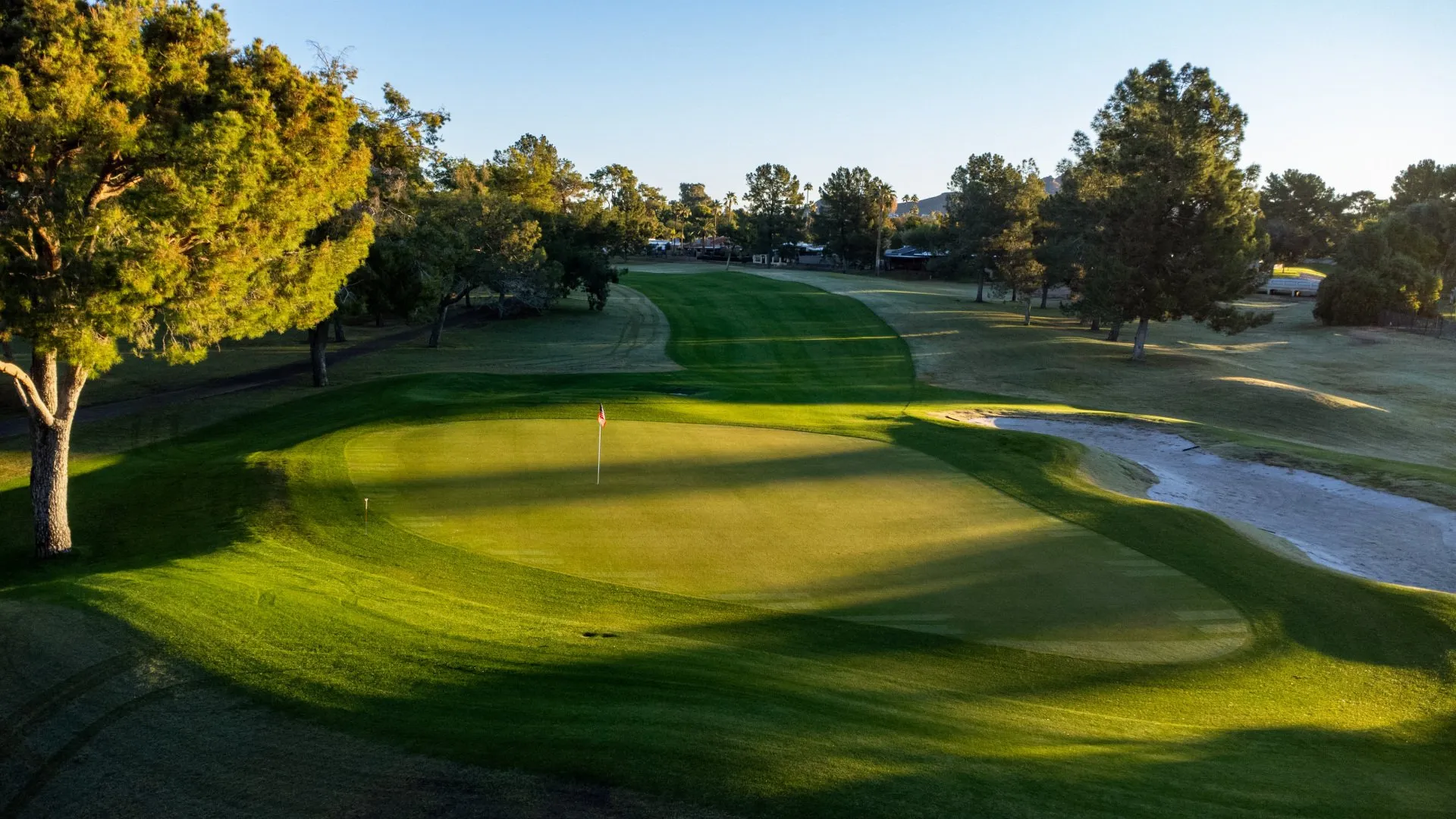 The green of Moon Valley Country Club in Phoenix, Arizona
