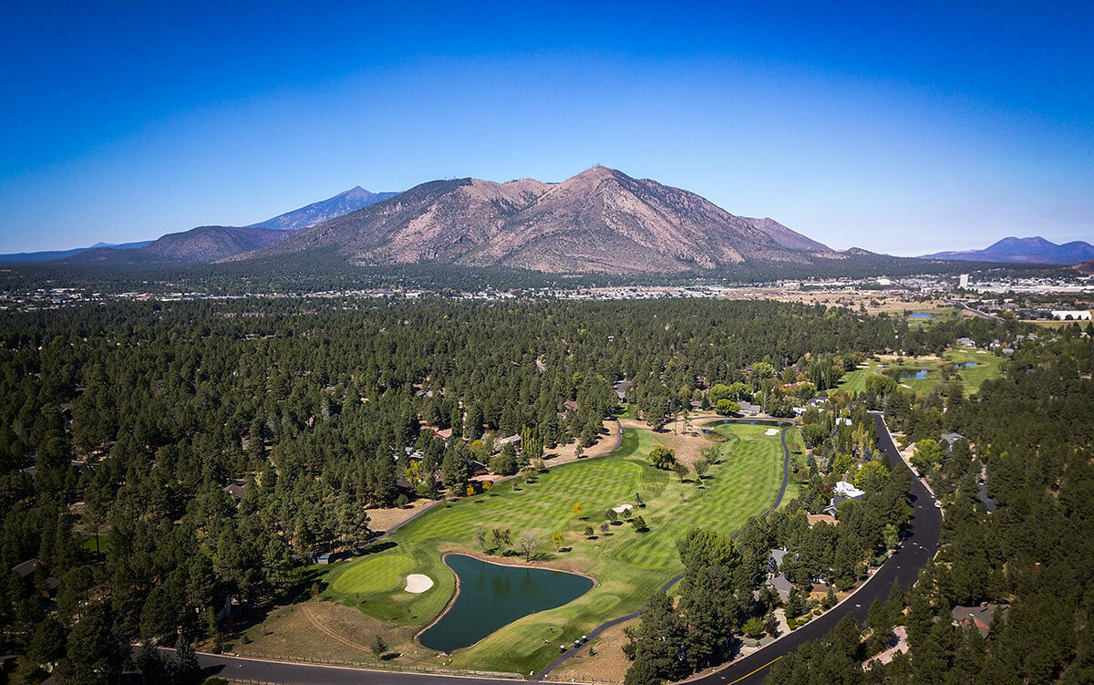 Aspen Valley Golf Club aerial view in Flagstaff, Arizona